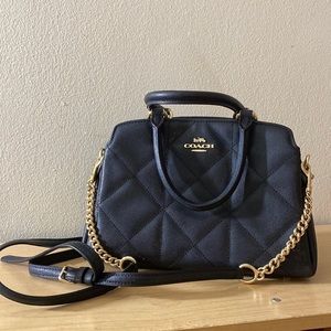 Authentic Coach Black Gold Chain Bag Crossbody